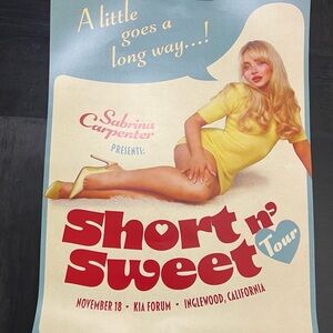 Sabrina Carpenter Short n' Sweet Tour Poster